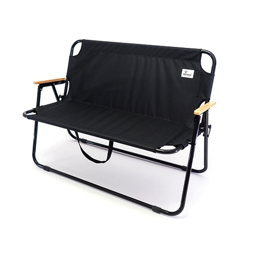 [노스피크] 듀오 플랫 체어 ( Duo Flat Chair ) 듀오플랫체어 블랙 / 탈부착가능한시트커버 기본제공/ 2인용캠핑의자 / 원액션폴딩체어